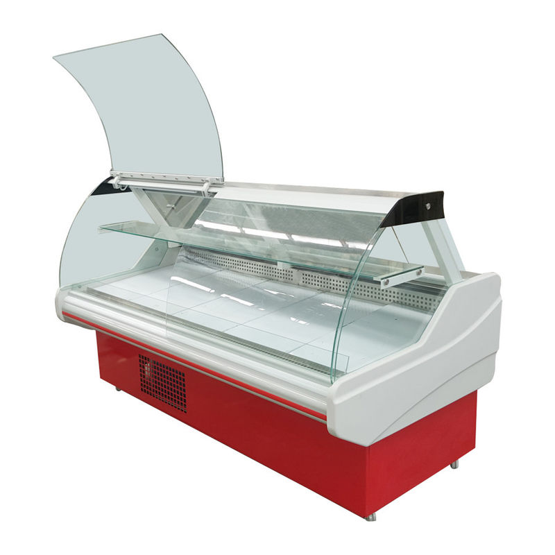 Commercial Deli Display Fridge , Cold Deli Showcase Cooler For Butcher