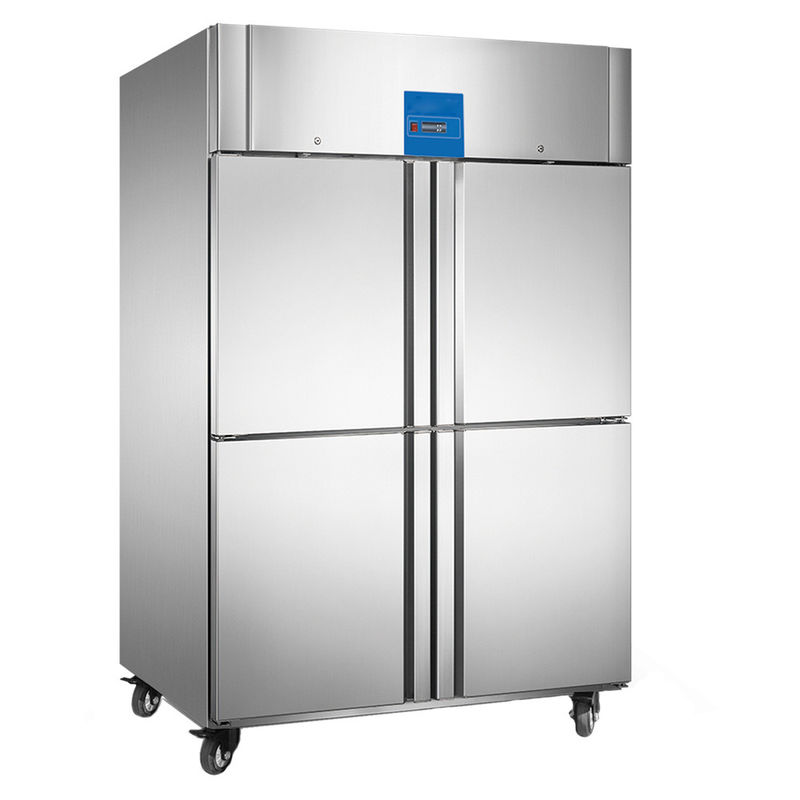 4 Half Door Commercial Stainless Steel Upright Freezers Gastronorm With