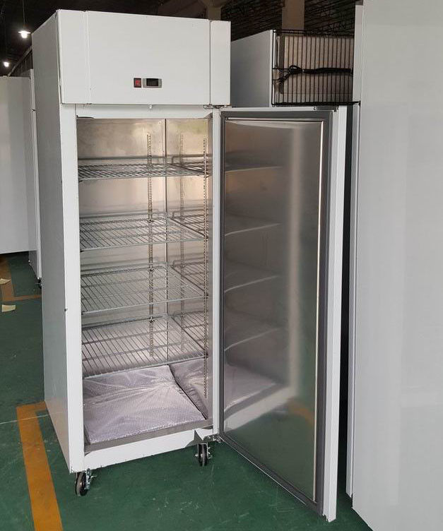 Custom Stainless Steel Industrial Upright Freezer With Auto Defrost Design