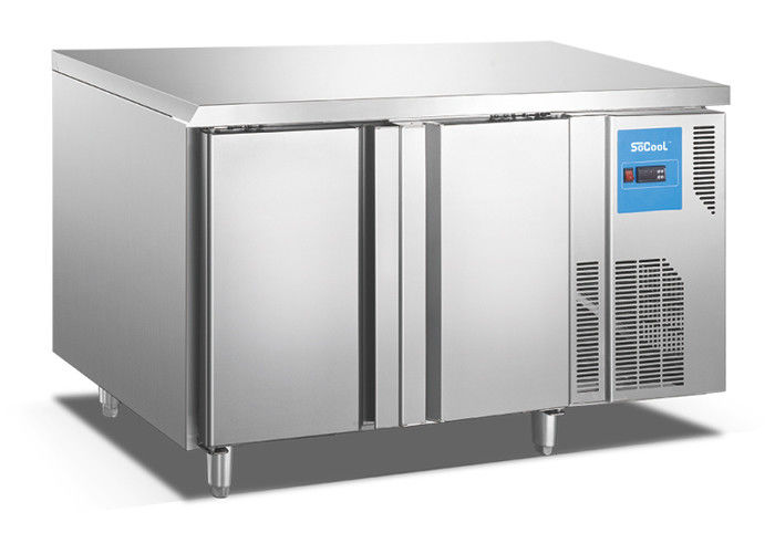 Stainless Steel Undercounter Bar Fridge Refrigerated Prep Counter With