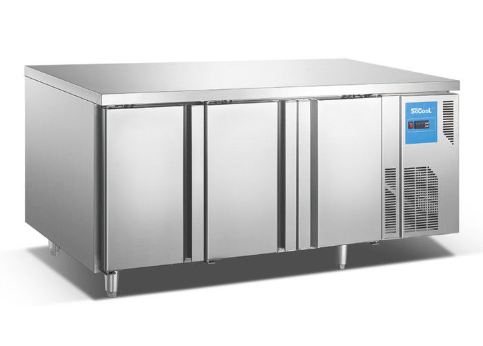 Large Capacity 3 Door Underbench Fridge Horizontal Chiller For