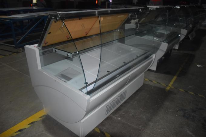 900mm Depth Slim Design Deli Meat Display Case For Butchery Shops Fan ...