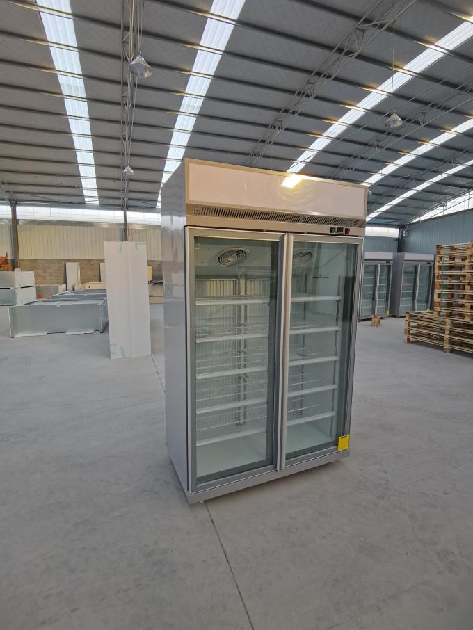 Convenience Store R404a Upright Glass Door Freezer With SECOP Compressor