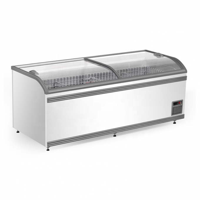 Auto Defrost Horizontal Display Freezer With Sliding Doors