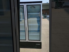 Ice Cream Glass Door Display Freezer With Inner Vertical LED Lights
