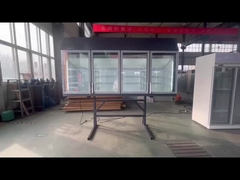 Top Glass Door Fridge With External Steel Support And Internal 3pcs Adjustable Shelves