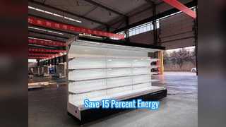 Economia de energia aberta do refrigerador da exposição do supermercado de I7 GAEA