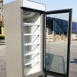 Commercial Upright Glass Door Freezer Single Door Beverage Cooler 220V 50H