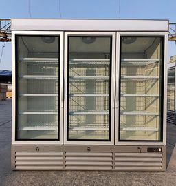 Three Glass Door Vertical Refrigerated Showcase Commercial Fridge 2040 * 740 * 2000mm