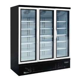 Integral Three Glass Door Freezer Auto Defrosting With Compressor For Frozen Foods