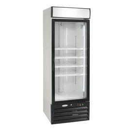 Auto Defrost Upright Glass Door Freezer , Single Glass Door Merchandiser Refrigerator