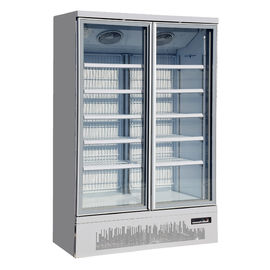 Upright Ice Cream Display Freezer With Triple Glazed Anti Fog Glass Doors