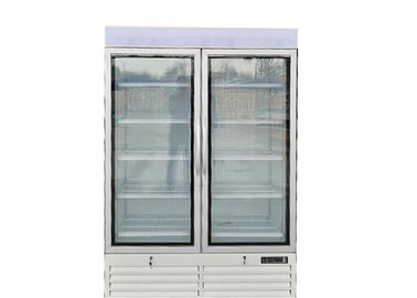 Plug In 880L Glass Door Merchandiser Refrigerator