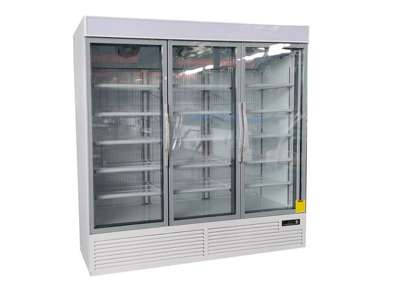 R290 3 Glass Door Commercial Beverage Display Cooler Plug In SECOP