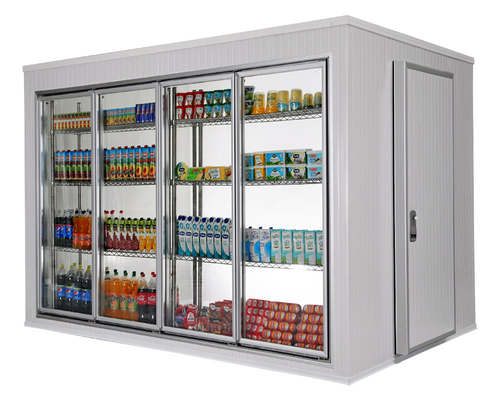 R404a Commercial Beverage Display Cooler With Glass Doors