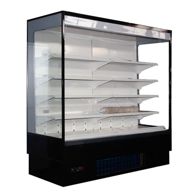 Fruit Vegetable Open Display Refrigerator With Adjustable Shelves