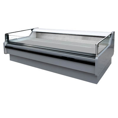 Commercial Energy-Saving Supermarket Refrigerated Display Cabinet with Front Straight Glass for Smoked Bacon