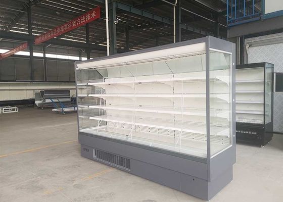 Open Front Air Cooling Multideck Display Cooler Automatic Defrost