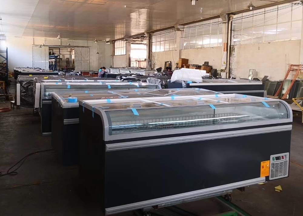 2100mm Island Type Deep Chest Freezers Horizontal