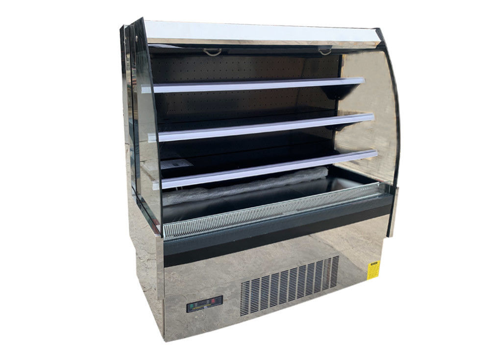 R290 Ventilated Open Chiller Stainless Steel Height 1500 Plug In Type