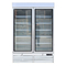 Fan Cooling Upright Glass Door Freezer With Inner Vertical LED Lights