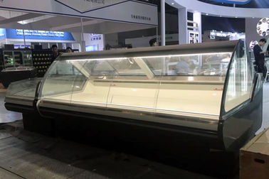 Meat Deli Refrigerated Serve Over Display Counter Fridge For Restaurant