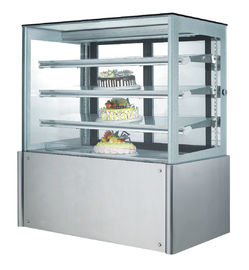 Stainless Steel Refrigerated Dessert Display Case Fan Cooling For Shop