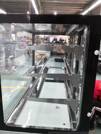 Stainless Steel Refrigerated Dessert Display Case Fan Cooling For Shop