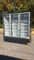 220V Voltage Upright Glass Door Freezer Digital Thermostat Air Cooling R290 Refrigerant
