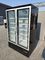 Commercial Supermarket Upright Glass Door Freezer With Inner Vertical Led Lights