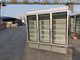 White / Black 3 Glass Door Commercial Refrigerator Freezer With Large Display Volume