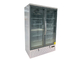 Vertical 2 Glass Door Commercial Display Freezer R290 Bottom Mount 810L