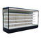 Commercial Supermarket Refrigerated Showcase with Brilliant LED Lights for Each Shelf & Top for Fruits and Vegetables
