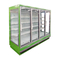 Energy-Saving Multideck Refrigerated Showcase for Supermarket with 5 Layers Adjustable Shelving for Dairy Products