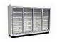 Commercial Upright Fronted Multideck Fridge with Solid Endpanels for Supermarket Frozen Foods Display