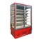 Energy Saving Multideck Refrigerated Showcase Frameless For Dairy Products