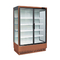 Customized Multideck 2 Glass Doors Display Refrigerated Cabinet with Frameless Triple Glazed Anti-Fog Glass Doors