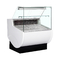 Fan Cooling Pork Burgers Display Chiller With Intermediate Ambient Glass Shelf