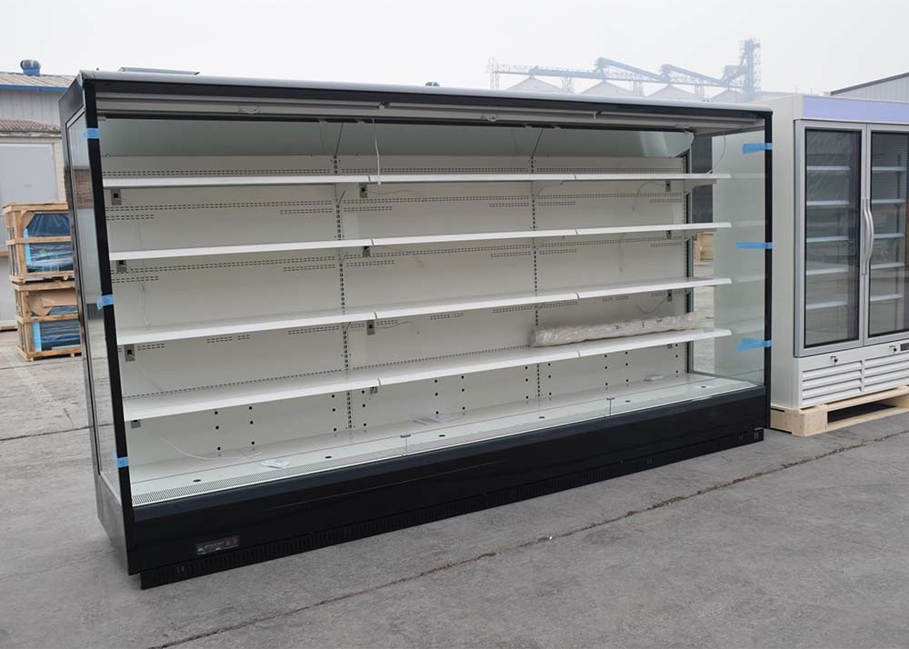 Remote Open Display Fridge Commercial Open Multidecks With Night Guard