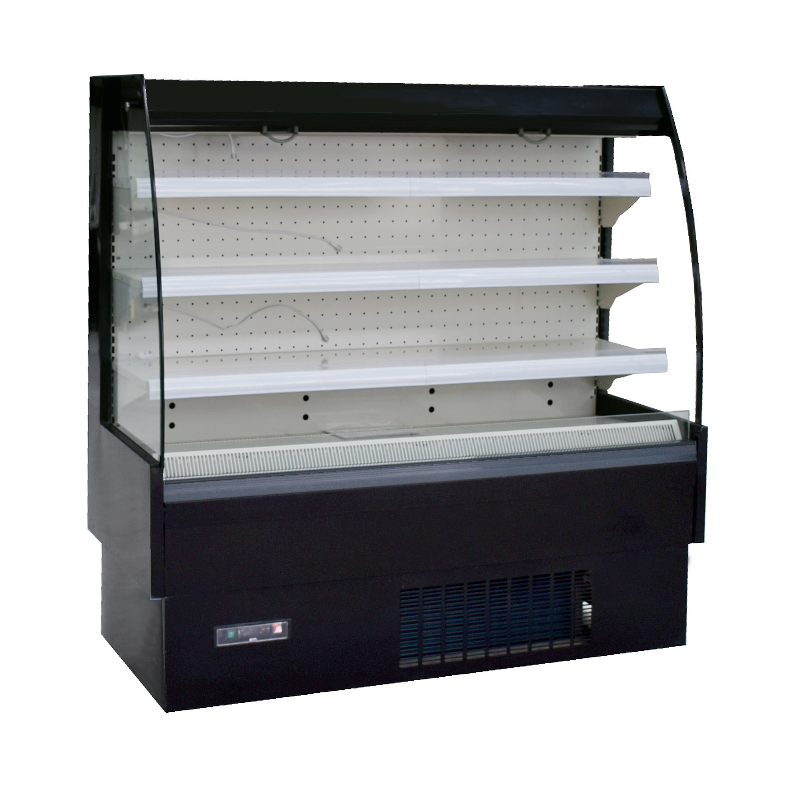 Open Front Refrigerated Display Case R404a With Transparent Glass Panel