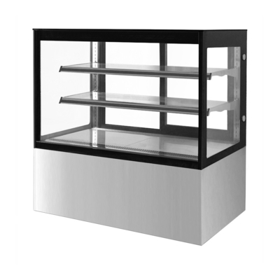 Vertical Tempered Front Glass Cake Display Fridge With Modern Style Product Design