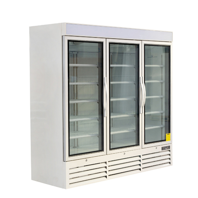 Beverages Commercial Glass Door Chiller With Ebm Fan Motors