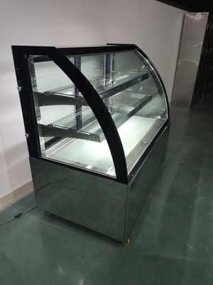 Refrigerated Restaurant Display Cabinet With Adjustable Glass Shelves