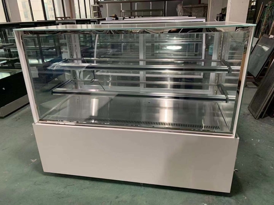Energy-Saving Bread Display Fridge with 2PCS up Glass Shelves