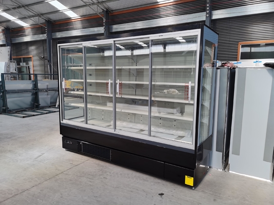 Supermarket Ice Cream Upright Merchandiser Freezer With Multi Decks