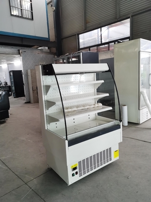 Store Using Open Front Dairy Cooler With Adjustable Shelves