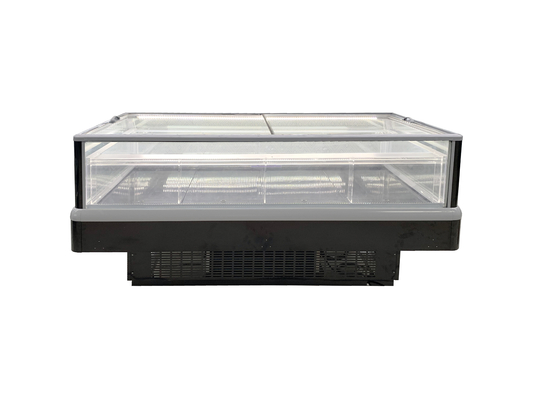 Supermarket Chest Freezer With Top-Sliding Glass Door And An Ultra-Large Glass Window For Display