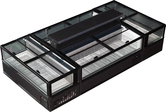 Commercial Chest Freezer With Static Cooling System Equipped With Low-E Sliding Glass Doors And An Inverter Compressor