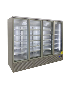 Upright Display Bar Fridge With Glass Door And 5 PCS Shelves