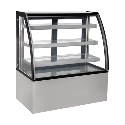 Curved Glass Display Fridge With Front Curved Triple Glazed Anti-Fog Glass